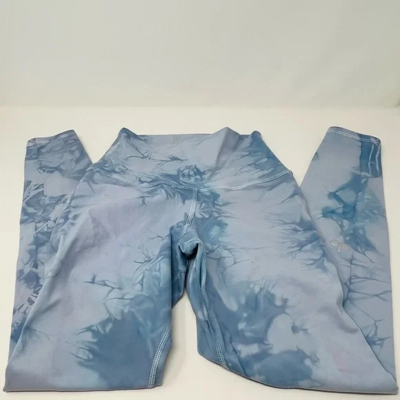 NWT ALO Yoga High Waist Tie Dyed Leggings Blue/Lilac Size XXS (fits like XS) - Picture 7 of 10